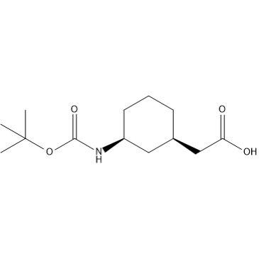 rel-2-((1R,3S)-3-((tert-Butoxycarbonyl)amino)cyclohexyl)acetic acid|CS-1409411