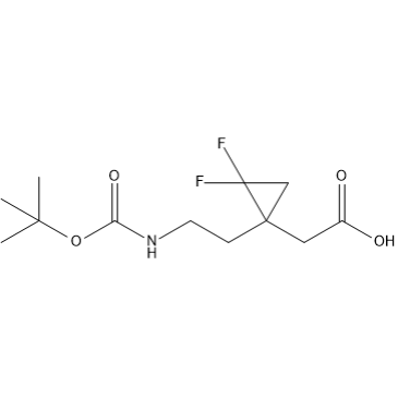 2-(1-(2-((tert-butoxycarbonyl)amino)ethyl)-2,2-difluorocyclopropyl)acetic acid|CS-1410176