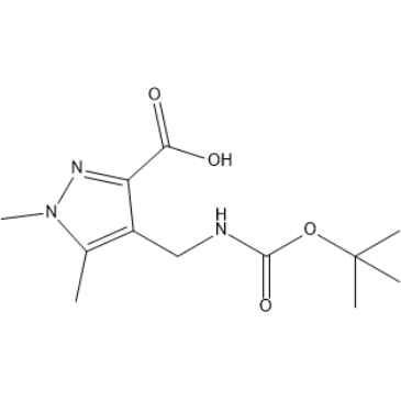 4-(((tert-Butoxycarbonyl)amino)methyl)-1,5-dimethyl-1H-pyrazole-3-carboxylic acid|CS-1410190
