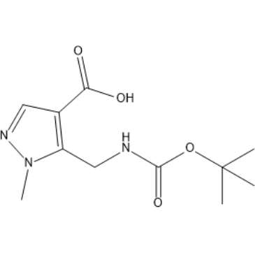 5-(((tert-Butoxycarbonyl)amino)methyl)-1-methyl-1H-pyrazole-4-carboxylic acid|CS-1410193