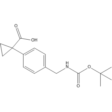 1-(4-(((tert-Butoxycarbonyl)amino)methyl)phenyl)cyclopropane-1-carboxylic acid|CS-1410195