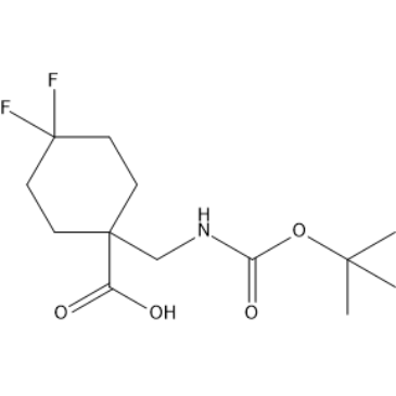1-(((tert-Butoxycarbonyl)amino)methyl)-4,4-difluorocyclohexane-1-carboxylic acid|CS-1410196