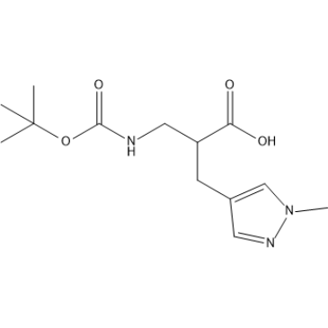 3-((tert-Butoxycarbonyl)amino)-2-((1-methyl-1H-pyrazol-4-yl)methyl)propanoic acid|CS-1410647