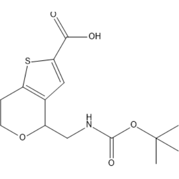 4-(((tert-Butoxycarbonyl)amino)methyl)-6,7-dihydro-4H-thieno[3,2-c]pyran-2-carboxylic acid|CS-1410968