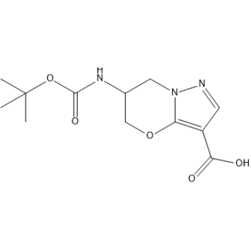 6-((tert-Butoxycarbonyl)amino)-6,7-dihydro-5H-pyrazolo[5,1-b][1,3]oxazine-3-carboxylic acid|CS-1411215