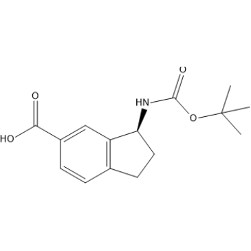 (S)-3-((tert-Butoxycarbonyl)amino)-2,3-dihydro-1H-indene-5-carboxylic acid|CS-1411314
