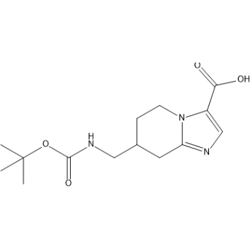 7-(((tert-Butoxycarbonyl)amino)methyl)-5,6,7,8-tetrahydroimidazo[1,2-a]pyridine-3-carboxylic acid|CS-1411435
