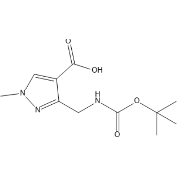 3-(((tert-Butoxycarbonyl)amino)methyl)-1-methyl-1H-pyrazole-4-carboxylic acid|CS-1411509