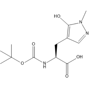 (S)-2-((tert-Butoxycarbonyl)amino)-3-(5-hydroxy-1-methyl-1H-pyrazol-4-yl)propanoic acid|CS-1411553