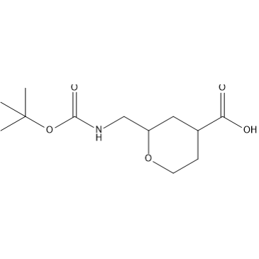 2-(((tert-Butoxycarbonyl)amino)methyl)tetrahydro-2H-pyran-4-carboxylic acid|CS-1416260