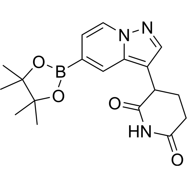 3-(5-(4,4,5,5-Tetramethyl-1,3,2-dioxaborolan-2-yl)pyrazolo[1,5-a]pyridin-3-yl)piperidine-2,6-dione|CS-1417761