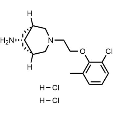 rel-(1R,5S,8s)-3-(2-(2-Chloro-6-methylphenoxy)ethyl)-3-azabicyclo[3.2.1]octan-8-amine dihydrochloride|CS-1418213