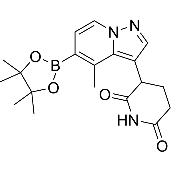 3-(4-Methyl-5-(4,4,5,5-tetramethyl-1,3,2-dioxaborolan-2-yl)pyrazolo[1,5-a]pyridin-3-yl)piperidine-2,6-dione|CS-1418340