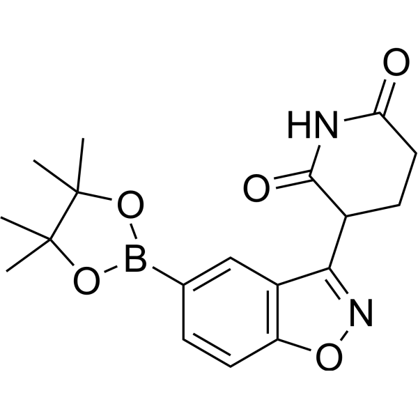 3-(5-(4,4,5,5-Tetramethyl-1,3,2-dioxaborolan-2-yl)benzo[d]isoxazol-3-yl)piperidine-2,6-dione|CS-1418436