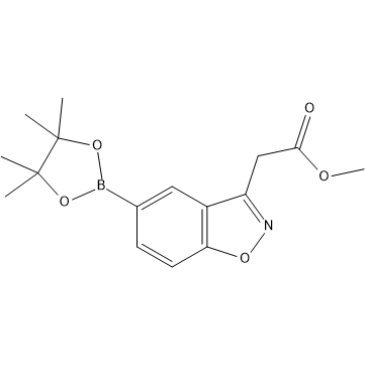 Methyl 2-(5-(4,4,5,5-tetramethyl-1,3,2-dioxaborolan-2-yl)benzo[d]isoxazol-3-yl)acetate|CS-1418457