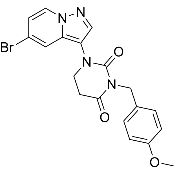 1-(5-Bromopyrazolo[1,5-a]pyridin-3-yl)-3-(4-methoxybenzyl)dihydropyrimidine-2,4(1H,3H)-dione|CS-1418639