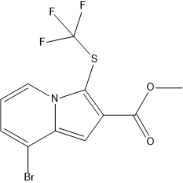 Methyl 8-bromo-3-((trifluoromethyl)thio)indolizine-2-carboxylate|CS-1418775