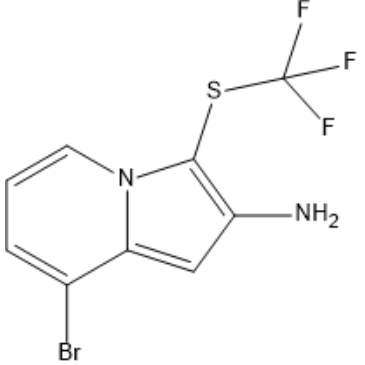 8-Bromo-3-((trifluoromethyl)thio)indolizin-2-amine|CS-1418794