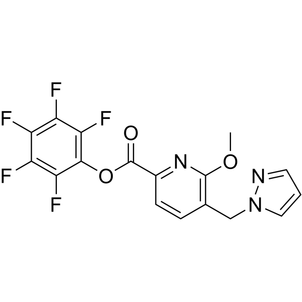 Perfluorophenyl 5-((1H-pyrazol-1-yl)methyl)-6-methoxypicolinate|CS-1418948