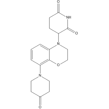 3-(8-(4-Oxopiperidin-1-yl)-2,3-dihydro-4H-benzo[b][1,4]oxazin-4-yl)piperidine-2,6-dione|CS-1419190