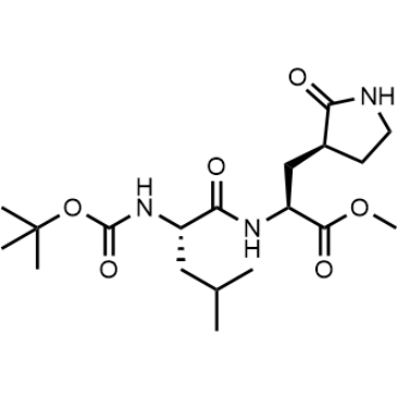 Methyl (S)-2-((S)-2-((tert-butoxycarbonyl)amino)-4-methylpentanamido)-3-((S)-2-oxopyrrolidin-3-yl)propanoate|CS-1426717