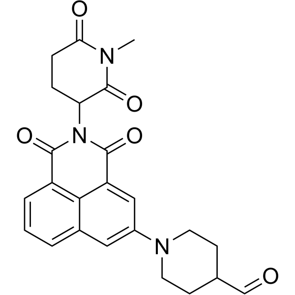 1-(2-(1-Methyl-2,6-dioxopiperidin-3-yl)-1,3-dioxo-2,3-dihydro-1H-benzo[de]isoquinolin-5-yl)piperidine-4-carbaldehyde|CS-1448634