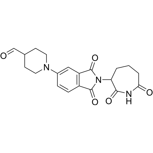 1-(2-(2,7-Dioxoazepan-3-yl)-1,3-dioxoisoindolin-5-yl)piperidine-4-carbaldehyde|CS-1448685