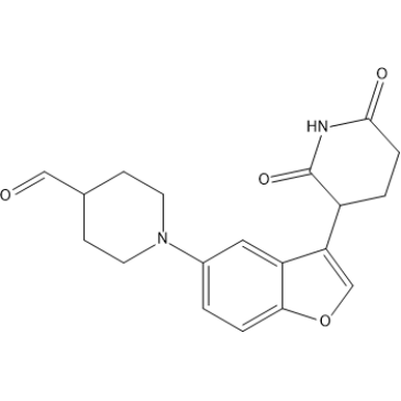 1-(3-(2,6-Dioxopiperidin-3-yl)benzofuran-5-yl)piperidine-4-carbaldehyde|CS-1448815