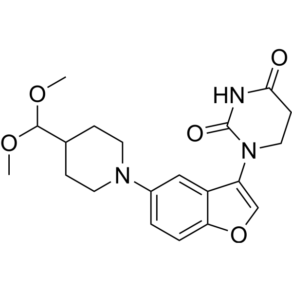 1-(5-(4-(Dimethoxymethyl)piperidin-1-yl)benzofuran-3-yl)dihydropyrimidine-2,4(1H,3H)-dione|CS-1449587