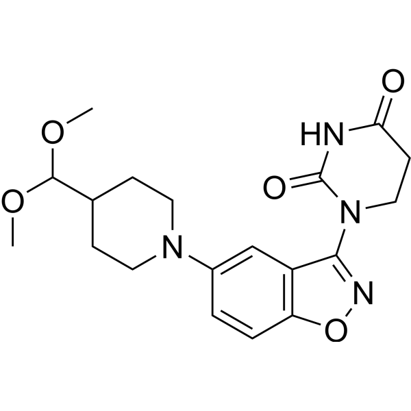 1-(5-(4-(Dimethoxymethyl)piperidin-1-yl)benzo[d]isoxazol-3-yl)dihydropyrimidine-2,4(1H,3H)-dione|CS-1449623