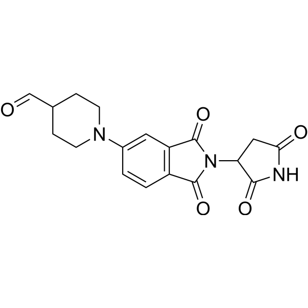 1-(2-(2,5-Dioxopyrrolidin-3-yl)-1,3-dioxoisoindolin-5-yl)piperidine-4-carbaldehyde|CS-1449742