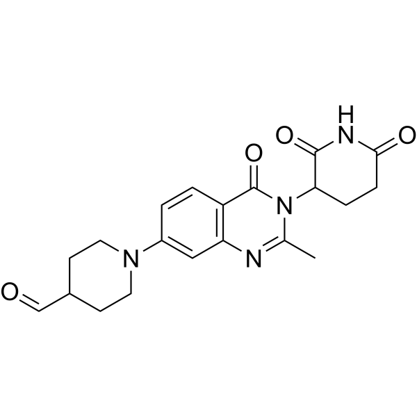 1-(3-(2,6-Dioxopiperidin-3-yl)-2-methyl-4-oxo-3,4-dihydroquinazolin-7-yl)piperidine-4-carbaldehyde|CS-1449835