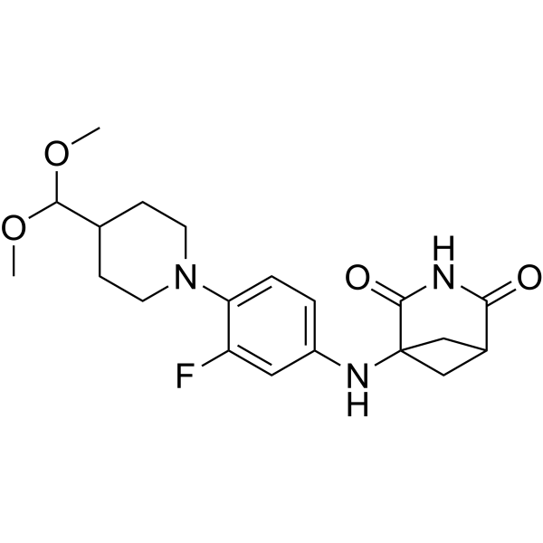 1-((4-(4-(Dimethoxymethyl)piperidin-1-yl)-3-fluorophenyl)amino)-3-azabicyclo[3.1.1]heptane-2,4-dione|CS-1449877