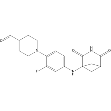 1-(4-((2,4-Dioxo-3-azabicyclo[3.1.1]heptan-1-yl)amino)-2-fluorophenyl)piperidine-4-carbaldehyde|CS-1449891