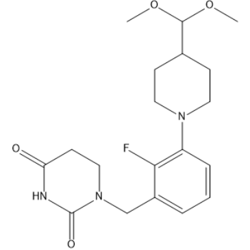 1-(3-(4-(Dimethoxymethyl)piperidin-1-yl)-2-fluorobenzyl)dihydropyrimidine-2,4(1H,3H)-dione|CS-1449957