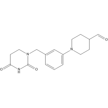 1-(3-((2,4-Dioxotetrahydropyrimidin-1(2H)-yl)methyl)phenyl)piperidine-4-carbaldehyde|CS-1449978