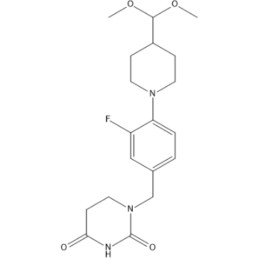 1-(4-(4-(Dimethoxymethyl)piperidin-1-yl)-3-fluorobenzyl)dihydropyrimidine-2,4(1H,3H)-dione|CS-1449993