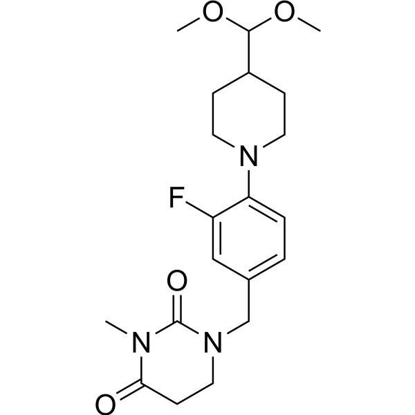 1-(4-(4-(Dimethoxymethyl)piperidin-1-yl)-3-fluorobenzyl)-3-methyldihydropyrimidine-2,4(1H,3H)-dione|CS-1450010