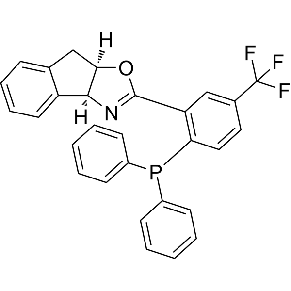(3aS,8aR)-2-(2-(Diphenylphosphanyl)-5-(trifluoromethyl)phenyl)-3a,8a-dihydro-8H-indeno[1,2-d]oxazole|CS-1472692