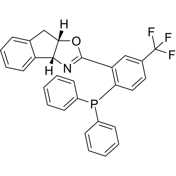 (3aR,8aS)-2-(2-(Diphenylphosphanyl)-5-(trifluoromethyl)phenyl)-3a,8a-dihydro-8H-indeno[1,2-d]oxazole|CS-1472696