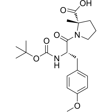 (S)-1-((S)-2-((tert-Butoxycarbonyl)amino)-3-(4-methoxyphenyl)propanoyl)-2-methylpyrrolidine-2-carboxylic acid|CS-1477828