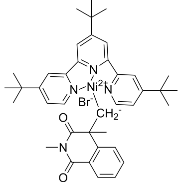 Bromide[κ3N,N',N''-4,4',4''-tri-tert-butyl-2,2':6',2''-terpyridine][κN-(1,3,4-trimethyl-1,3-dioxo-1,2,3,4-tetrahydroisoquinolin-4-ylmethylamine)]nickel(II)|CS-1487836