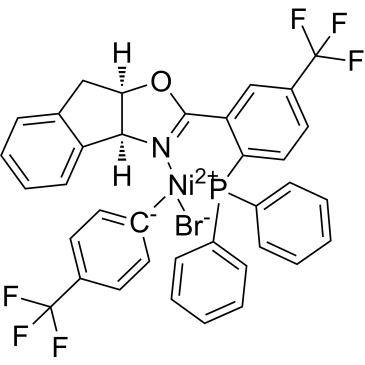 Bromo(4-(trifluoromethyl)phenyl)[κ2P,N-(S)-4-benzyl-2-(2-(diphenylphosphino)-4-(trifluoromethyl)phenyl)-4,5-dihydrooxazole]nickel(II)|CS-1487980