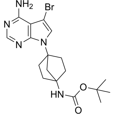 tert-Butyl (4-(4-amino-5-bromo-7H-pyrrolo[2,3-d]pyrimidin-7-yl)bicyclo[2.2.1]heptan-1-yl)carbamate|CS-1488547