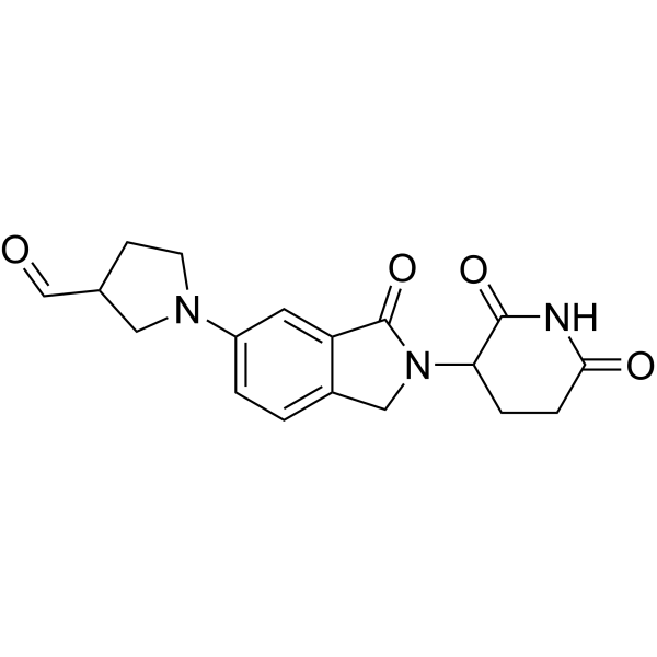 1-(2-(2,6-Dioxopiperidin-3-yl)-3-oxoisoindolin-5-yl)pyrrolidine-3-carbaldehyde|CS-1530823