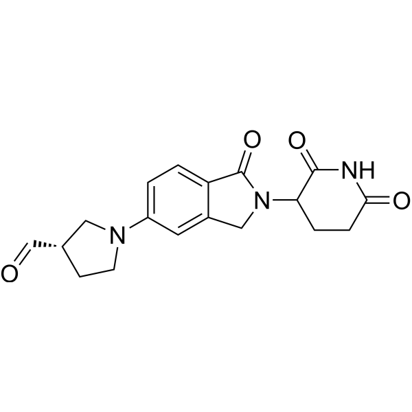 (3S)-1-(2-(2,6-Dioxopiperidin-3-yl)-1-oxoisoindolin-5-yl)pyrrolidine-3-carbaldehyde|CS-1530855