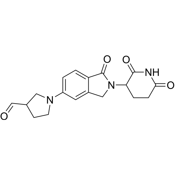 1-(2-(2,6-Dioxopiperidin-3-yl)-1-oxoisoindolin-5-yl)pyrrolidine-3-carbaldehyde|CS-1530856
