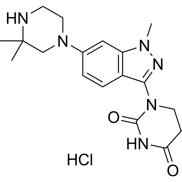 1-(6-(3,3-Dimethylpiperazin-1-yl)-1-methyl-1H-indazol-3-yl)dihydropyrimidine-2,4(1H,3H)-dione hydrochloride|CS-1530874