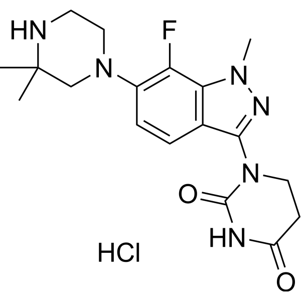 1-(6-(3,3-Dimethylpiperazin-1-yl)-7-fluoro-1-methyl-1H-indazol-3-yl)dihydropyrimidine-2,4(1H,3H)-dione hydrochloride|CS-1530875