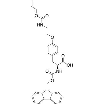 (S)-2-((((9H-Fluoren-9-yl)methoxy)carbonyl)amino)-3-(4-(2-(((allyloxy)carbonyl)amino)ethoxy)phenyl)propanoic acid|CS-1534225